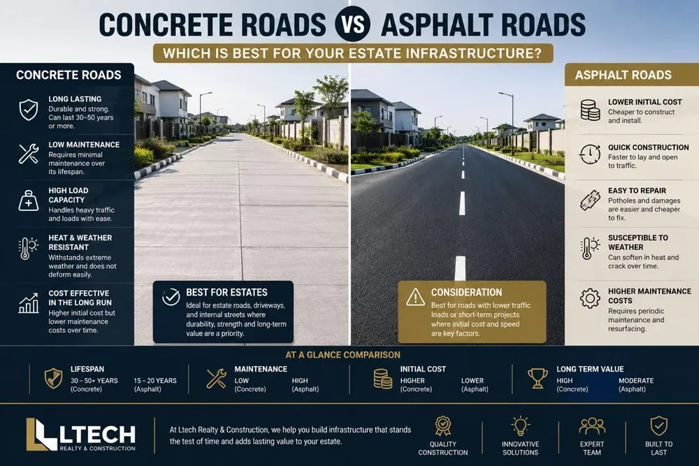 Concrete Roads vs Asphalt Roads
