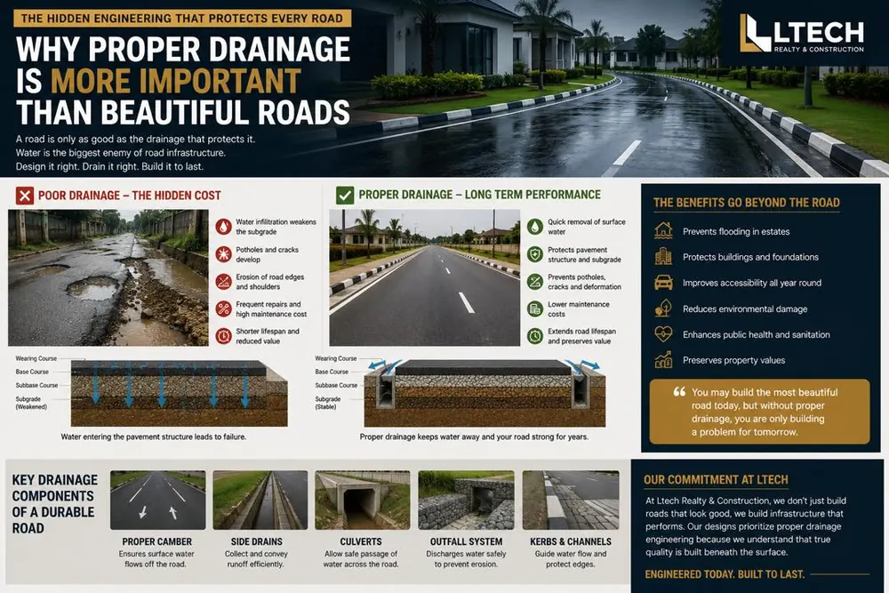 Proper Drainage for Estate Roads